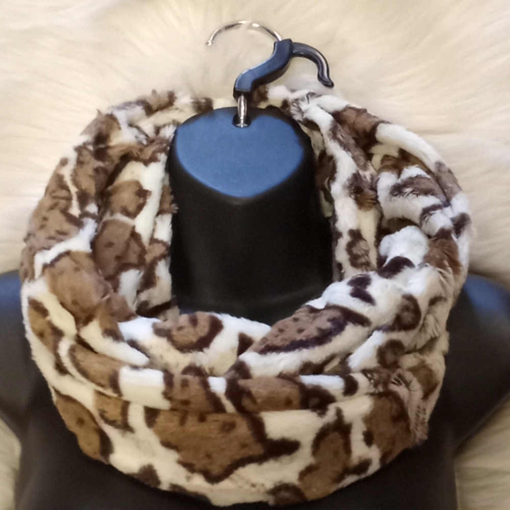 Animal Print  Minky Infinity Scarf - Picture 7 of 14